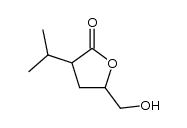 4,5-dihydroxy-2-isopropyl-valeric acid-4-lactone结构式