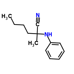 3-(丁基苯氨基)丙腈结构式