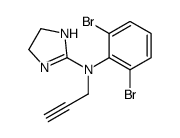 N-(2,6-dibromophenyl)-N-prop-2-ynyl-4,5-dihydro-1H-imidazol-2-amine Structure