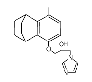 1-imidazol-1-yl-3-(8-methyl-1,2,3,4-tetrahydro-1,4-ethano-naphthalen-5-yloxy)-propan-2-ol结构式