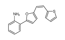 2-[5-(2-thiophen-2-ylethenyl)furan-2-yl]aniline Structure