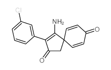 4-amino-3-(3-chlorophenyl)spiro[4.5]deca-3,6,9-triene-2,8-dione结构式