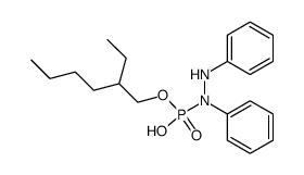 N,N'-Diphenyl-phosphorohydrazidic acid mono-(2-ethyl-hexyl) ester结构式