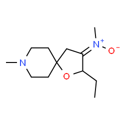 Methanamine, N-(2-ethyl-8-methyl-1-oxa-8-azaspiro[4.5]dec-3-ylidene)-, N-oxide (9CI) Structure