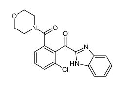 [2-(1H-benzimidazole-2-carbonyl)-3-chlorophenyl]-morpholin-4-ylmethanone结构式