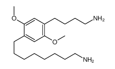 8-[4-(4-aminobutyl)-2,5-dimethoxyphenyl]octan-1-amine结构式