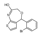 5-(2-bromophenyl)-1,5-dihydrothieno[2,3-e][1,4]oxazepin-2-one结构式