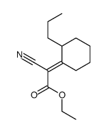 ethyl 2-cyano-2-(2-propylcyclohexylidene)acetate结构式