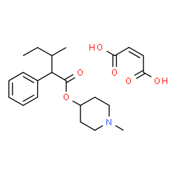 1-methyl-4-piperidinyl 3-methyl-2-phenyl-valerate structure