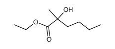 Ethyl 2-hydroxy-2-methylhexanoate结构式