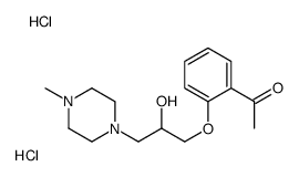 1-[2-[2-hydroxy-3-(4-methylpiperazin-1-yl)propoxy]phenyl]ethanone,dihydrochloride Structure
