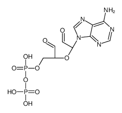 adenosine 5'-diphosphate 2',3'-dialdehyde Structure