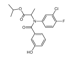 2-[(3-Chloro-4-fluoro-phenyl)-(3-hydroxy-benzoyl)-amino]-propionic acid isopropyl ester Structure