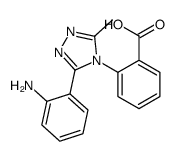 2-[3-(2-aminophenyl)-5-methyl-1,2,4-triazol-4-yl]benzoic acid结构式