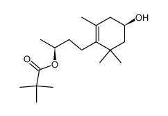 (1R)-4-[(3S)-3-(2,2-dimethyl-1-oxopropyloxy)]-3,5,5-trimethylcyclohex-3-enol Structure