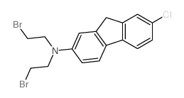 N,N-bis(2-bromoethyl)-7-chloro-9H-fluoren-2-amine Structure