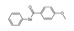 4-methoxybenzenecarboselenoic acid Se-phenyl ester Structure
