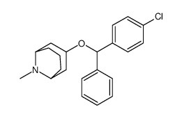 3-[(4-chlorophenyl)-phenylmethoxy]-9-methyl-9-azabicyclo[3.3.1]nonane Structure