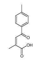 2-methyl-4-(4-methylphenyl)-4-oxobut-2-enoic acid结构式
