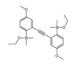 ethoxy-[2-[2-[2-[ethoxy(dimethyl)silyl]-5-methoxyphenyl]ethynyl]-4-methoxyphenyl]-dimethylsilane结构式