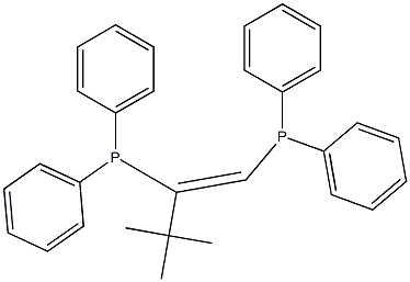 (Z)-(3,3-Dimethylbut-1-ene-1,2-diyl)bis(diphenylphosphane) structure