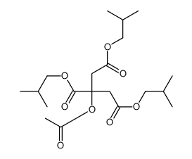 tris(2-methylpropyl) 2-(acetyloxy)propane-1,2,3-tricarboxylate结构式