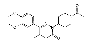 2-(1-Acetyl-piperidin-4-yl)-6-(3,4-dimethoxy-phenyl)-5methyl-4,5-dihydro-2H-pyridazin-3-one结构式