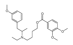 3,4-Dimethoxybenzoic acid 4-[ethyl[2-(3-methoxyphenyl)-1-methylethyl]amino]butyl ester Structure