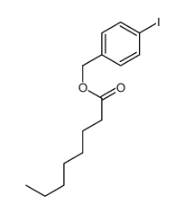 Octanoic acid p-iodobenzyl ester结构式