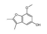 7-methoxy-2,3-dimethyl-1-benzofuran-5-ol Structure