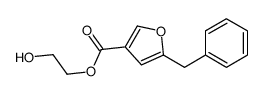 2-hydroxyethyl 5-(phenylmethyl)furoate结构式