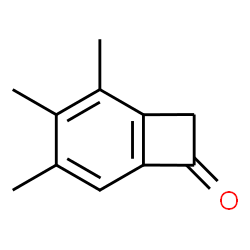 Bicyclo[4.2.0]octa-1,3,5-trien-7-one, 2,3,4-trimethyl- (9CI) Structure