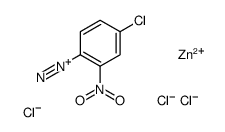 4-chloro-2-nitrobenzenediazonium chloride, compound with zinc chloride Structure