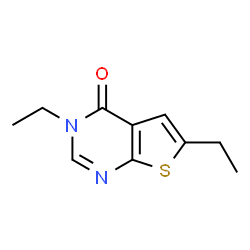 Thieno[2,3-d]pyrimidin-4(3H)-one, 3,6-diethyl- (9CI)结构式