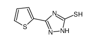5-thiophen-2-yl-1,2-dihydro-1,2,4-triazole-3-thione结构式