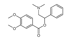 Veratric acid 2-dimethylamino-1-phenylethyl ester structure