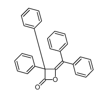 4-benzhydrylidene-3,3-diphenyloxetan-2-one结构式