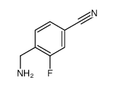 Benzonitrile, 4-(aminomethyl)-3-fluoro- (9CI) Structure