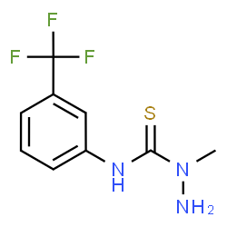 1-METHYL-N-[3-(TRIFLUOROMETHYL)PHENYL]-1-HYDRAZINECARBOTHIOAMIDE Structure