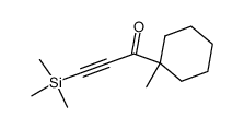 1-[1-Methyl-cyclohexyl]-3-trimethylsilyl-prop-2-in-1-on结构式