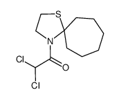 2,2-dichloro-1-(1-thia-4-azaspiro[4.6]undecan-4-yl)ethanone结构式