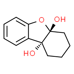 2,3-Dibenzofurandiol, 2,3-dihydro-, trans- (9CI) structure