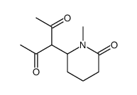 3-(1-methyl-6-oxopiperidin-2-yl)pentane-2,4-dione Structure