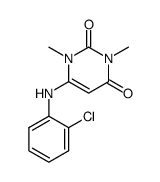 6-(2-chloro-anilino)-1,3-dimethyl-1H-pyrimidine-2,4-dione Structure