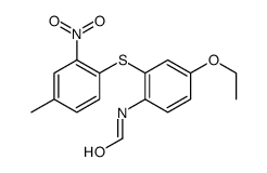 N-[4-ethoxy-2-(4-methyl-2-nitrophenyl)sulfanylphenyl]formamide结构式