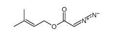 2-diazonio-1-(3-methylbut-2-enoxy)ethenolate结构式