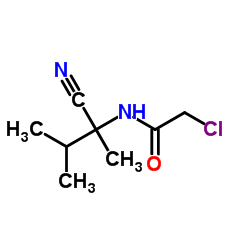 2-CHLORO-N-(1-CYANO-1,2-DIMETHYL-PROPYL)-ACETAMIDE Structure