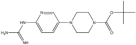 4-[6-(Guanidino)pyridin-3-yl]piperazine-1-carboxylic acid tert-butyl ester Structure