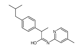 2-(4-Isobutylphenyl)-N-(4-methyl-2-pyridyl)propionamide结构式