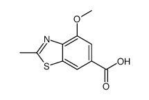 4-METHOXY-2-METHYLBENZO[D]THIAZOLE-6-CARBOXYLIC ACID结构式